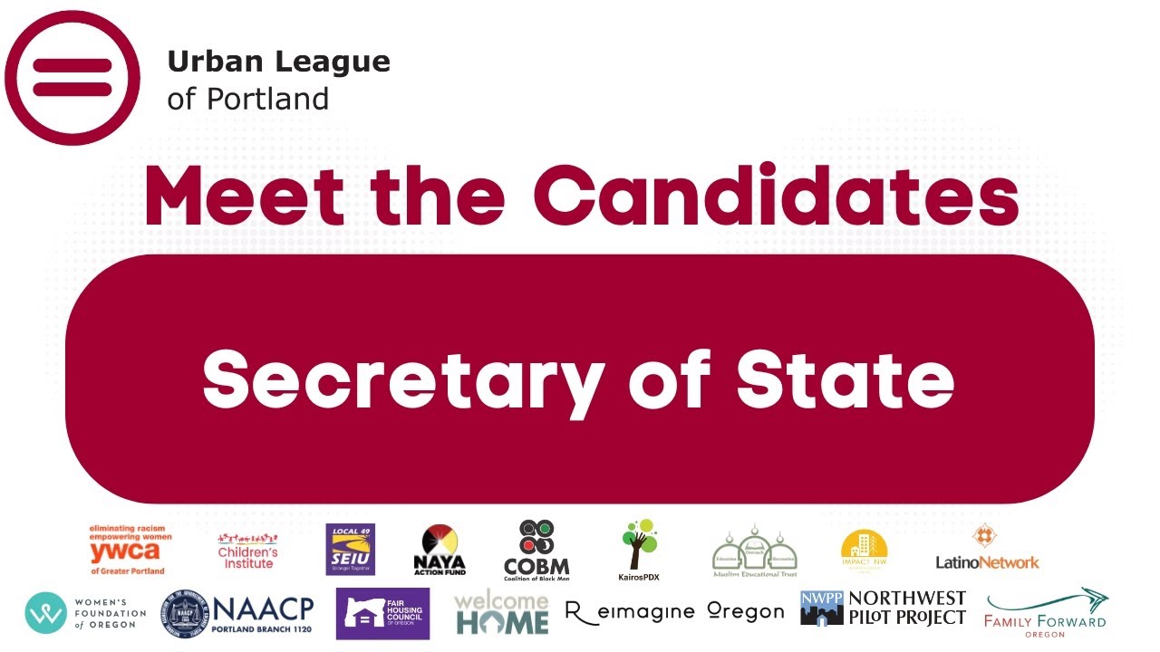 2024 General Election Meet the Candidates Forum: Secretary of State ...