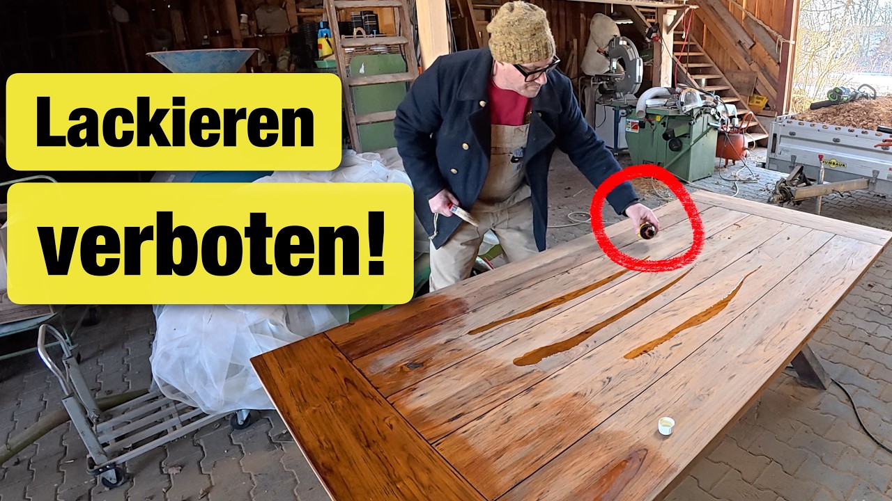 Lackieren verboten - so kommt Leben in einen alten Tisch