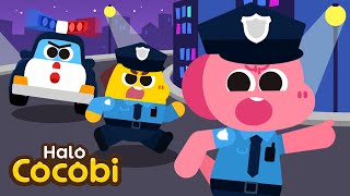 Lagu Polisi Kecil | Kartun Anak | Police Song for Kids | Halo Cocobi Bahasa Indonesia