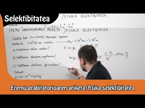 Eremu grabitatorioa | Ariketa | SELEKTIBITATE | FISIKA