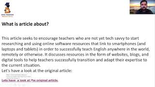 OPEN Pakistan Webinar 4.8 – “American English Teaching Forum.