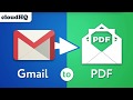 Save Emails to PDF and download them to your PC