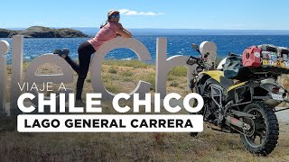 Viaje a CHILE CHICO en MOTO . ¡El MEJOR atardecer desde la barcaza!  Patagonia al Límite.