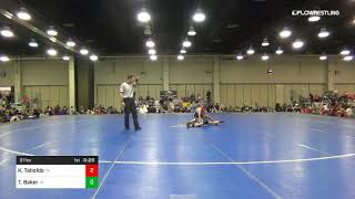 97 Lbs Quarterfinal Kiely Tabaldo Team California Vs Trinity Baker Team Texas