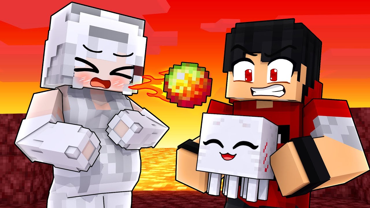 A MENINA GHAST está GRAVIDA de BEBÊS no Minecraft