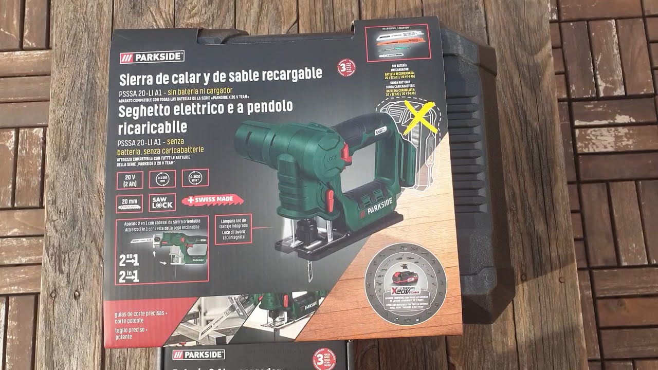 Parkside Lidl Sierra de calar Sable a batería. - YouTube