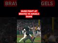 HUGE FIGHT AT BRAVES VS ANGELS GAME #braves #angels #atlanta #losangeles #baseball #fight #mlb