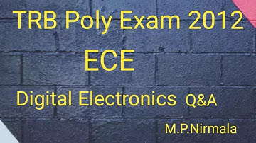 TRB Polytechnic Exam 2012 /ECE/Digital Electronics Question & Answer