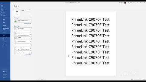 Xerox® PrimeLink® C9070F Sample Print