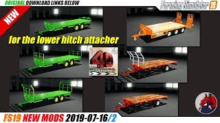 FS19 | (4D Modding) Multiple mods for the lower hitch (2019-07-16/2) - review