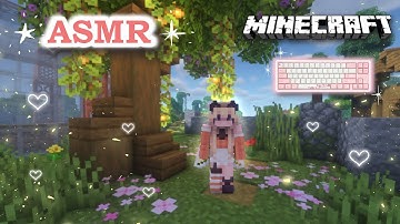 Minecraft ASMR ♡ - Exploring Viewers Bases 💕 | Keyboard Sounds & Whispering 🌙