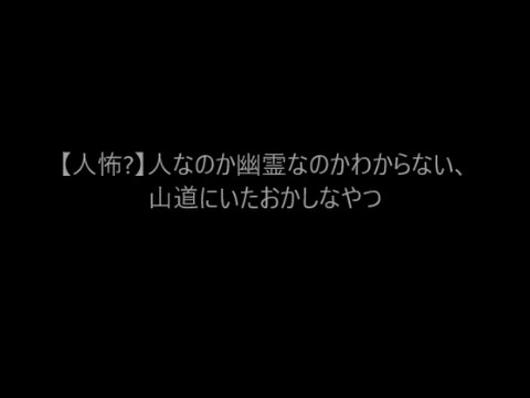 【人怖?】人なのか幽霊なのかわからない、山道にいたおかしなやつ