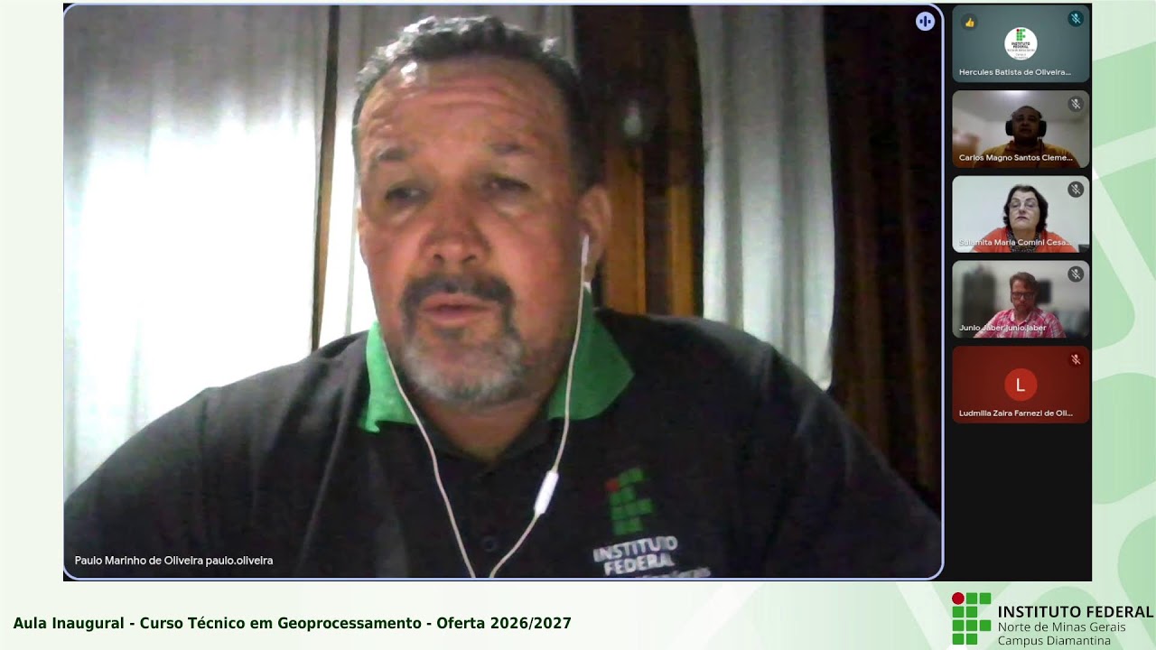 Aula Inaugural - Curso Técnico em Geoprocessamento - Oferta 2026/2027