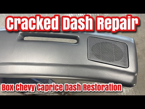 Cracked Dashboard Repair With Fiberglass HOW TO FIX CRACKS IN DASH PAD Box Chevy Caprice Restore