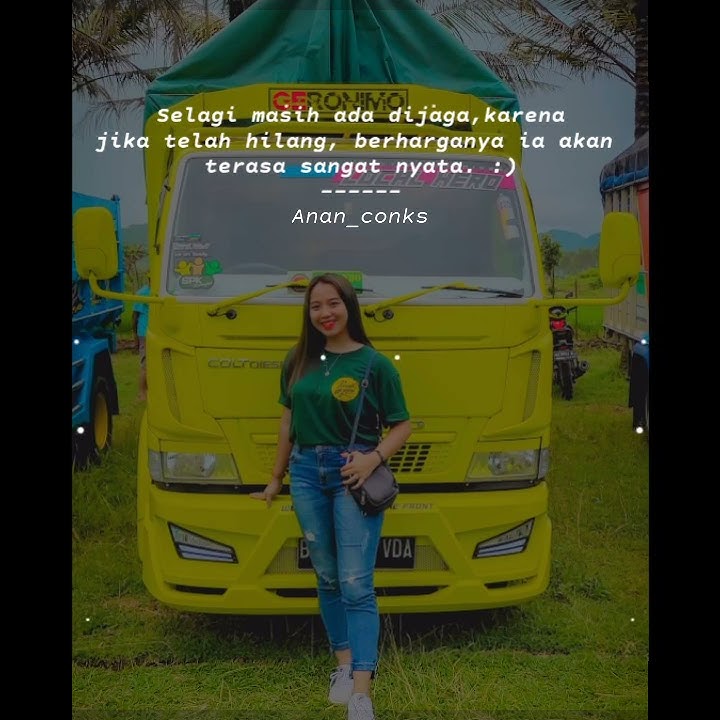 Story wa leadis truk keren mbois IZINKAN KU LUKIS SENJA Versi kalimba #storywatruk