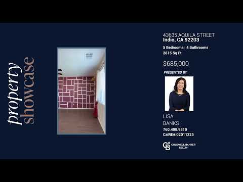 43635 Aquila Street, Indio, CA home video tour
