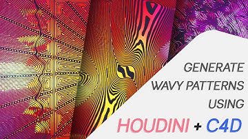 Wavy Pattern Generation Tutorial - Houdini + Cinema4D