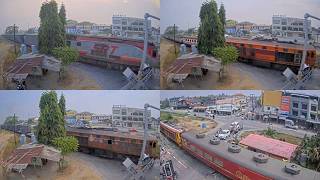 12/02/2569 รถไฟในพัทยา: รถไฟขนทหาร Royal Blossom รถไฟขนส่งสินค้า | タイ・パタヤ 兵員輸送 ロイヤルブロッサム 14系 はまなす 貨物