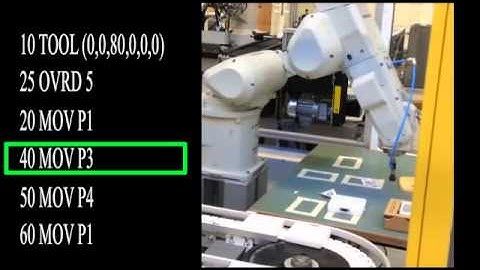 MOV Moving command with Mitsubishi Robot