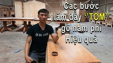 Nghề sơn PU:Cách làm đầy 