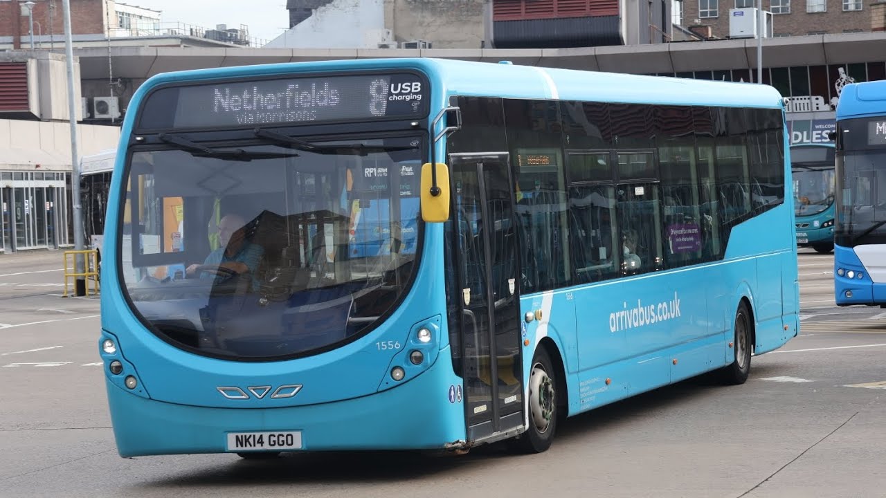 Arriva Stockton Based Wright Streetlite on the 29 to Marton (1556) (NK14 GGO)