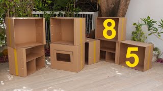 Project 85: cardboard playhouse / детский игровой домик из картона своими руками (DIY)