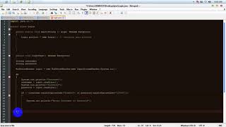How to create login module in java, using notepad and Cmd to compile and run source code  by HEMDEE
