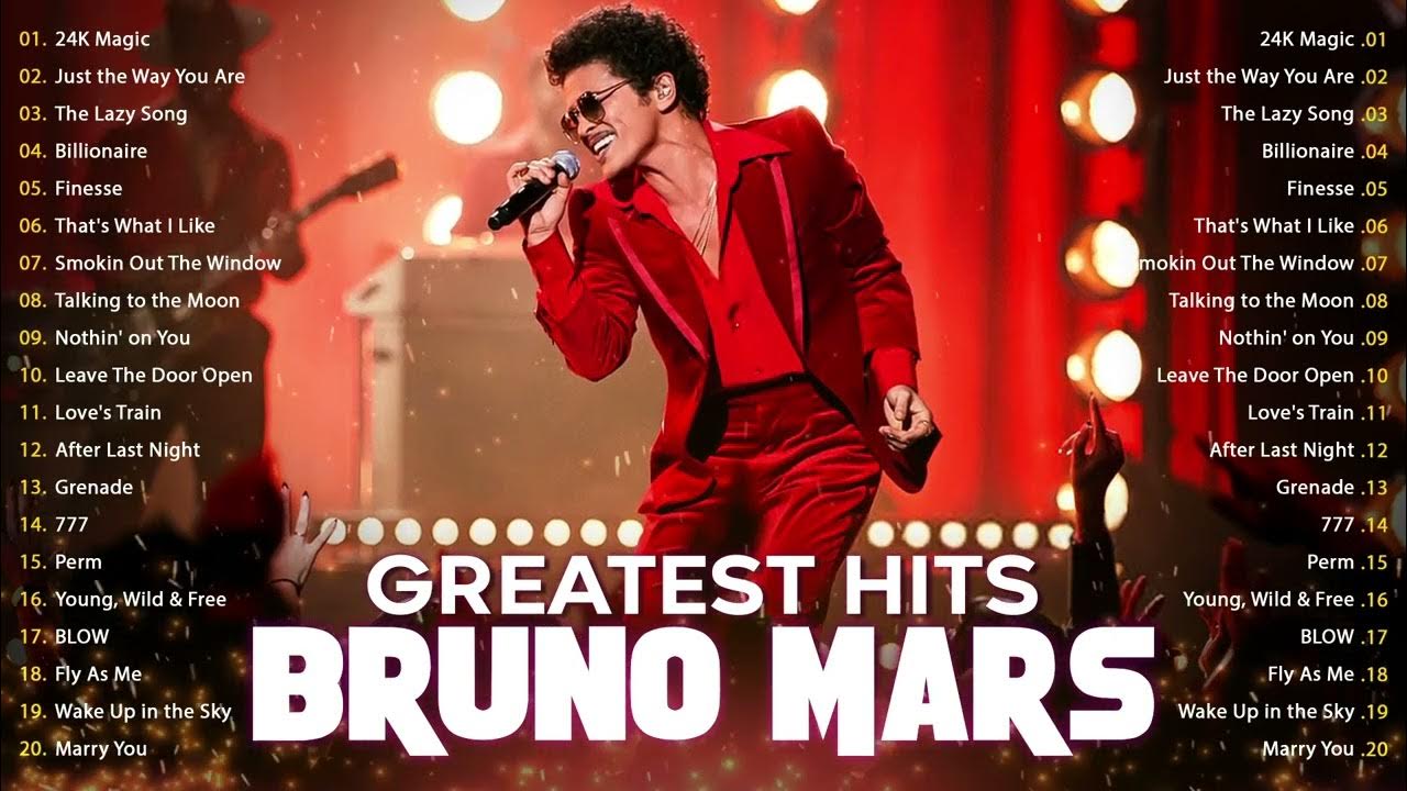 Bruno Mars Greatest Hits Full Album 2023 Bruno Mars Best Songs Playlist 2023 YouTube