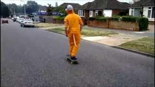 Jack cruising to his local bakery in a Lion Onesie!