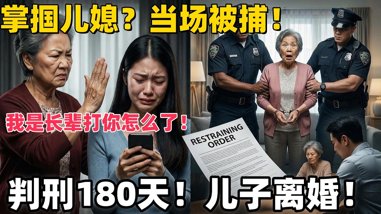 中国恶婆婆掌掴儿媳怒骂