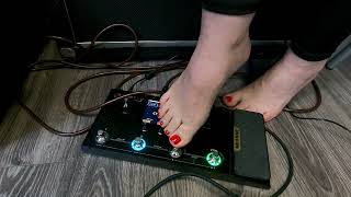 Choosing guitar tone with my feet