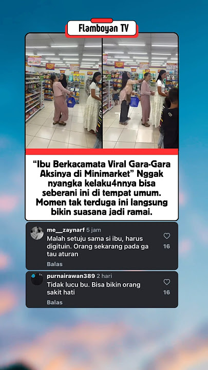 Detik-detik Ibu Berkacamata Bikin Heboh di Minimarket #shorts #beritaviral