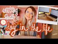 Day in the life working a 95 office job  productive morning routine before work wfh edition