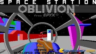 Driller - Space Station Oblivion gameplay (PC Game, 1987) screenshot 3
