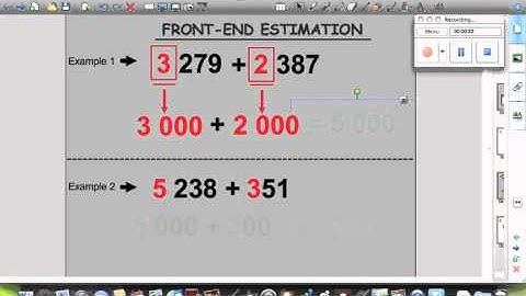 Front End Estimation