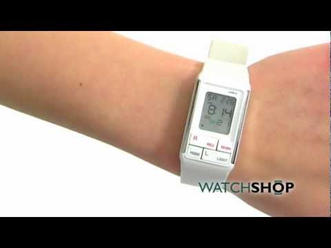 Ladies Casio Poptone Alarm Chronograph Watch LDF 52 7AEF 