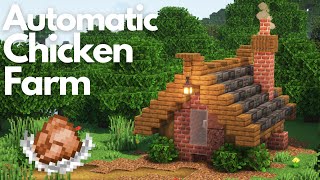 AUTOMATIC CHICKEN FARM | Minecraft Tutorial | Java & Bedrock [1.20+]