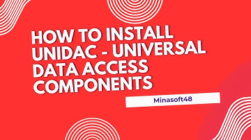 how to install  UniDAC - Universal Data Access Components in Delphi  12.3  Athens