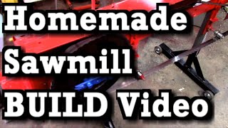 Homemade Sawmill Project (Bandsaw Type), Construction Video