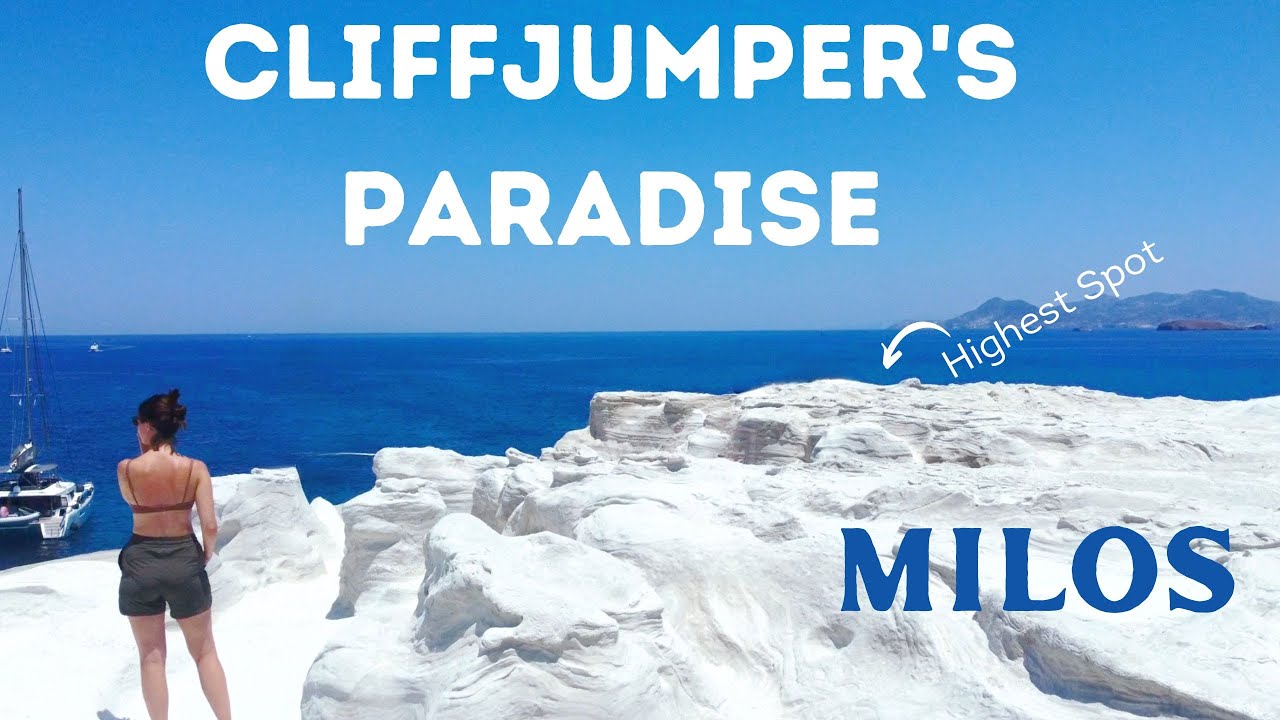 Cliff Jumping at Sarakiniko, Milos