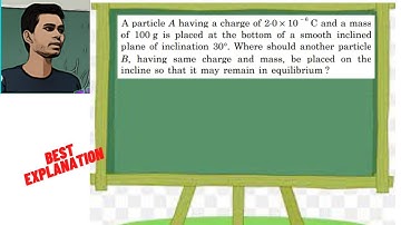A particle A having a charge of 2⋅0 × 10 – 6 C and a mass of 100 g is placed at the bottom of a