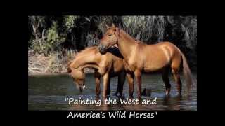 Painting Afternoon Light, Wild Horses karenmclainstudio.com