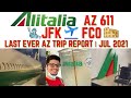 TRIP REPORT | Alitalia | New York JFK to Rome FCO | Jul 2021