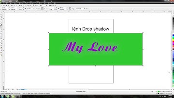 Lệnh Drop Shadow trong Corel