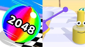 Ball Run 2048 vs Juice Run - All Levels Android,ios Gameplay Mobile.ep5