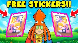 I'm Giving Away Free Premium Stickers Packs In Adopt Me! NEW STICKER UPDATE!!