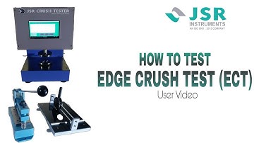 How to Test ECT || JSR - Crush Tester ||Edge Crush Test