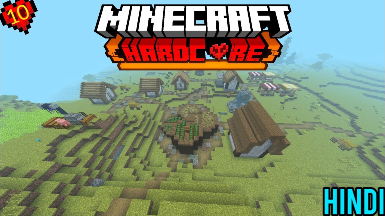 I transformed the village in Minecraft Hardcore Episode-10 | Hindi ...