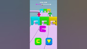 Blob Shifter 3D Level 2238 | Cubic Gaming #shorts #youtubeshorts #gaming