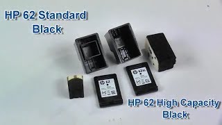 Comparison Between HP62 Black Standard Comparison Between HP62 Black Standard